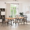 Pieds de table à manger en forme de A, 2 pièces, 100 x (72-73) cm, acier 