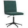 Chaises à manger lot de 6 vert foncé velours 