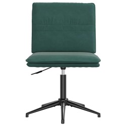 Chaises à manger lot de 6 vert foncé velours 