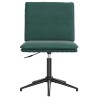 Chaises à manger lot de 6 vert foncé velours 