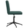 Chaises à manger lot de 6 vert foncé velours 
