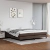 Cadre de lit sans matelas marron 200x200 cm similicuir 