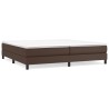 Cadre de lit sans matelas marron 200x200 cm similicuir 
