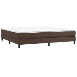 Cadre de lit sans matelas marron 200x200 cm similicuir 