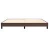 Cadre de lit sans matelas marron 200x200 cm similicuir 