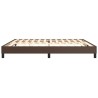 Cadre de lit sans matelas marron 200x200 cm similicuir 