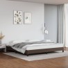 Cadre de lit sans matelas marron 200x200 cm similicuir 