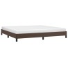 Cadre de lit sans matelas marron 200x200 cm similicuir 