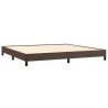 Cadre de lit sans matelas marron 200x200 cm similicuir 
