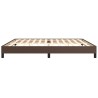 Cadre de lit sans matelas marron 200x200 cm similicuir 