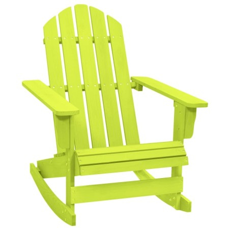 Chaise à bascule de jardin Adirondack bois de sapin massif vert 