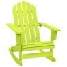 Chaise à bascule de jardin Adirondack bois de sapin massif vert 