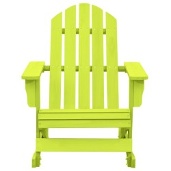 Chaise à bascule de jardin Adirondack bois de sapin massif vert 