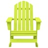 Chaise à bascule de jardin Adirondack bois de sapin massif vert 