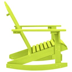 Chaise à bascule de jardin Adirondack bois de sapin massif vert 