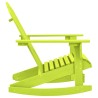 Chaise à bascule de jardin Adirondack bois de sapin massif vert 