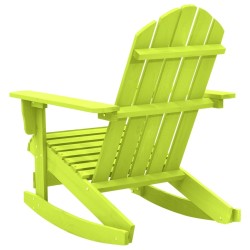 Chaise à bascule de jardin Adirondack bois de sapin massif vert 