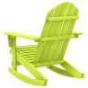 Chaise à bascule de jardin Adirondack bois de sapin massif vert 