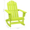 Chaise à bascule de jardin Adirondack bois de sapin massif vert 