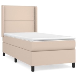 Sommier à lattes de lit avec matelas Cappuccino 80x200 cm 