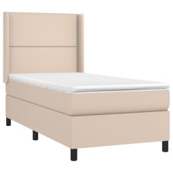 Sommier à lattes de lit avec matelas Cappuccino 80x200 cm 