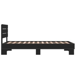 Cadre de lit sans matelas noir 90x190 cm 