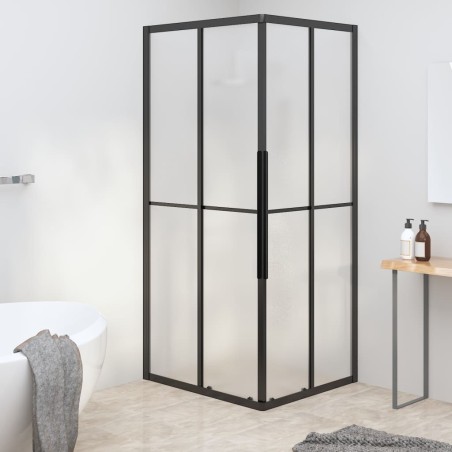 Cabine de douche ESG dépoli 90x70x180 cm Noir 