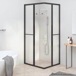 Cabine de douche ESG dépoli 90x70x180 cm Noir 