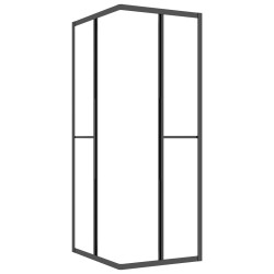 Cabine de douche ESG dépoli 90x70x180 cm Noir 
