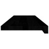 Marches d'escalier 8 pcs marron foncé 80x25x2 cm chêne massif 