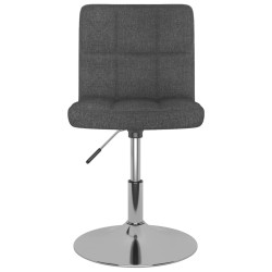 Chaises pivotantes à manger lot de 6 Gris foncé Tissu 