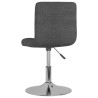 Chaises pivotantes à manger lot de 6 Gris foncé Tissu 