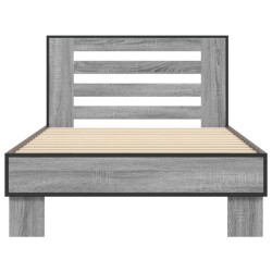 Cadre de lit sans matelas sonoma gris 90x200 cm 
