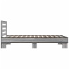 Cadre de lit sans matelas sonoma gris 90x200 cm 