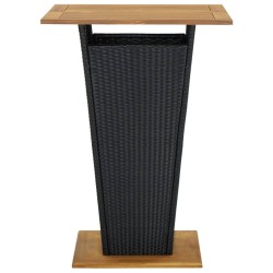 Ensemble de bar de jardin 3 pcs Noir 