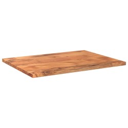 Dessus de table 90x60x2,5 cm rectangulaire bois massif d'acacia 