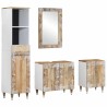 Ensemble de meubles de salle de bain 4 pcs bois manguier massif 