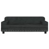 Lit pour chien noir 90x53x30 cm velours 