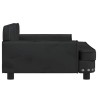 Lit pour chien noir 90x53x30 cm velours 