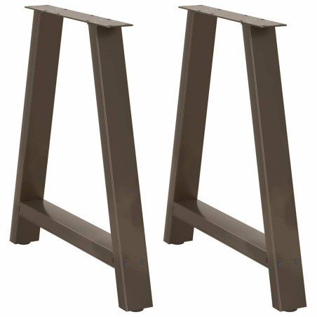 Pieds de table à manger en forme de A, 2 pièces, 80 x (72-73) cm, acier 