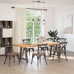 Pieds de table à manger en forme de A, 2 pièces, 80 x (72-73) cm, acier 