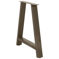 Pieds de table à manger en forme de A, 2 pièces, 80 x (72-73) cm, acier 