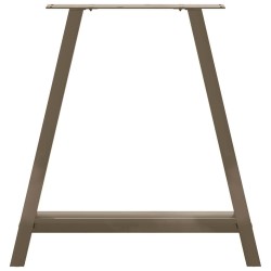 Pieds de table à manger en forme de A, 2 pièces, 80 x (72-73) cm, acier 