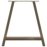 Pieds de table à manger en forme de A, 2 pièces, 80 x (72-73) cm, acier 