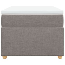 Sommier à lattes de lit avec matelas Taupe 90x200 cm Tissu 