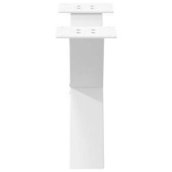 Pieds de table basse en forme de X, 2 pièces, blanc, 50 x (30-31) cm, acier 