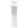Pieds de table basse en forme de X, 2 pièces, blanc, 50 x (30-31) cm, acier 