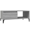 Table basse Sonoma gris 90x50x36,5 cm Bois d'ingénierie 