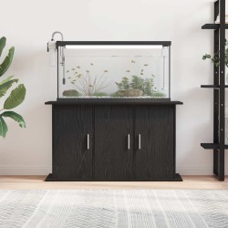 Support d'aquarium chêne noir 101x41x58 cm bois d'ingénierie 