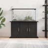 Support d'aquarium chêne noir 101x41x58 cm bois d'ingénierie 
